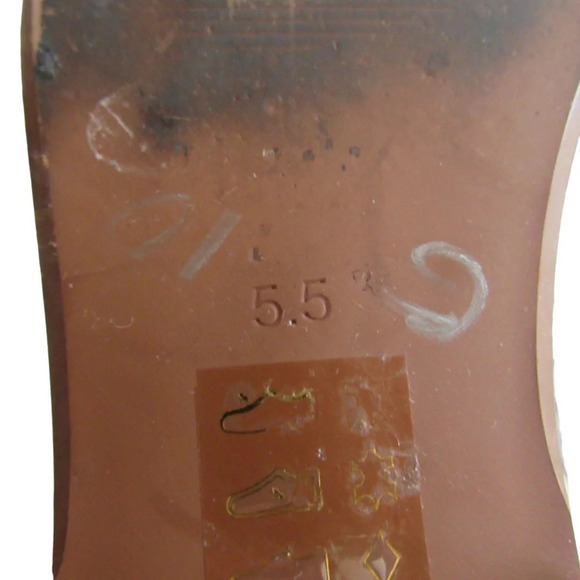 Madewell The Alex Loafer In Snake Embossed Leather Size 5.5 Brown Green Flats - Picture 10 of 10